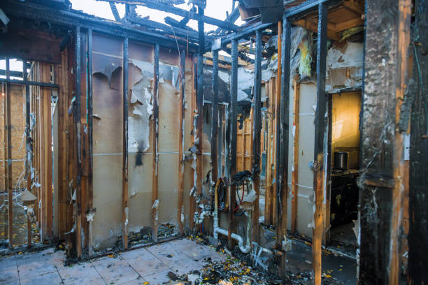 Professional Fire Damage Removal technician working in Robbinsville, NJ